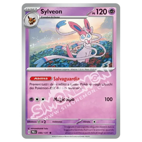 Sylveon 040/131 Evoluzioni Prismatiche Foil (IT)