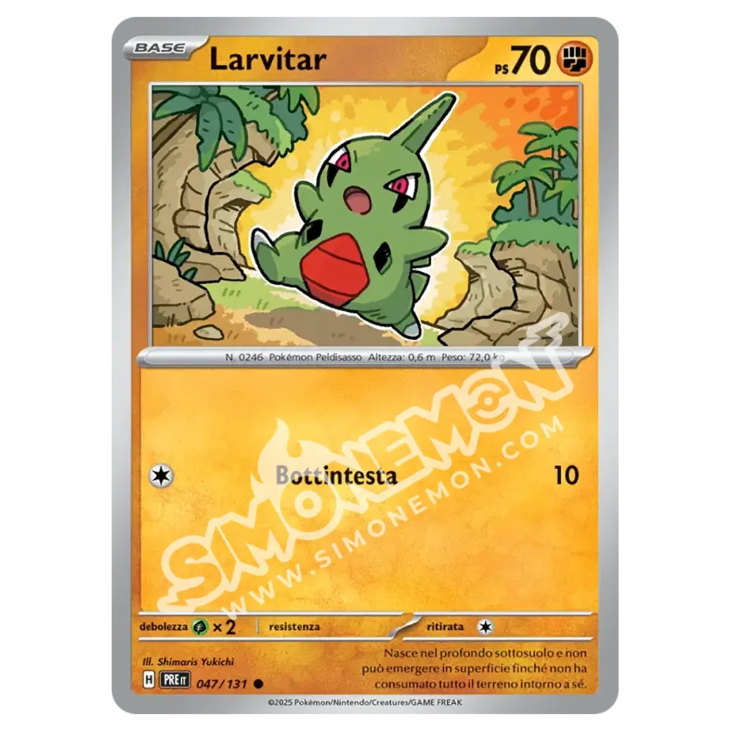 Larvitar 047/131 Evoluzioni Prismatiche Reverse (IT)