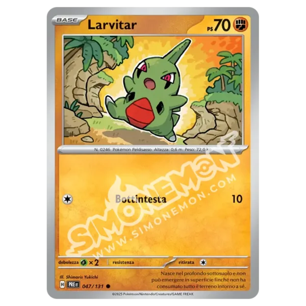 Larvitar 047/131 Evoluzioni Prismatiche Reverse (IT)