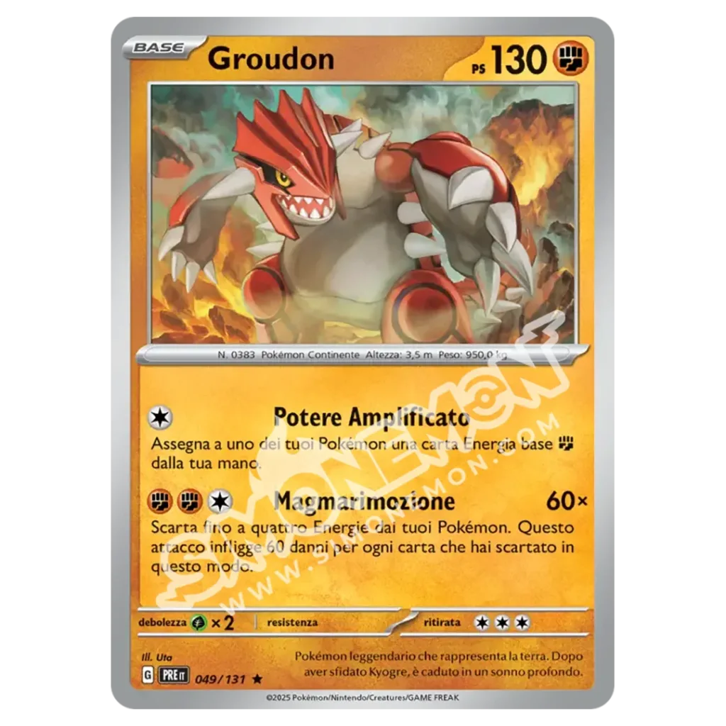 Groudon 049/131 Evoluzioni Prismatiche Foil (IT)