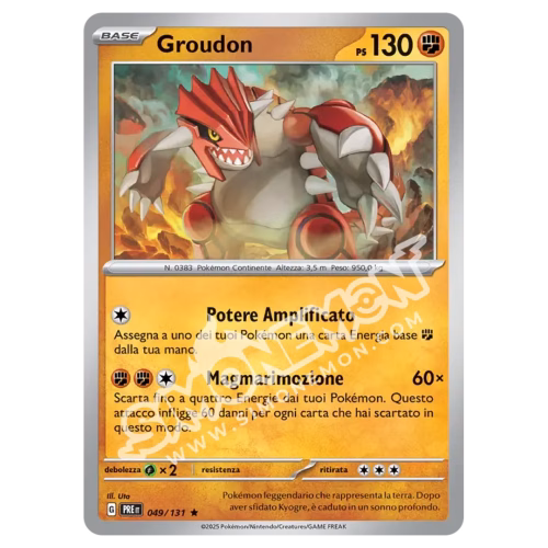 Groudon 049/131 Evoluzioni Prismatiche Foil (IT)