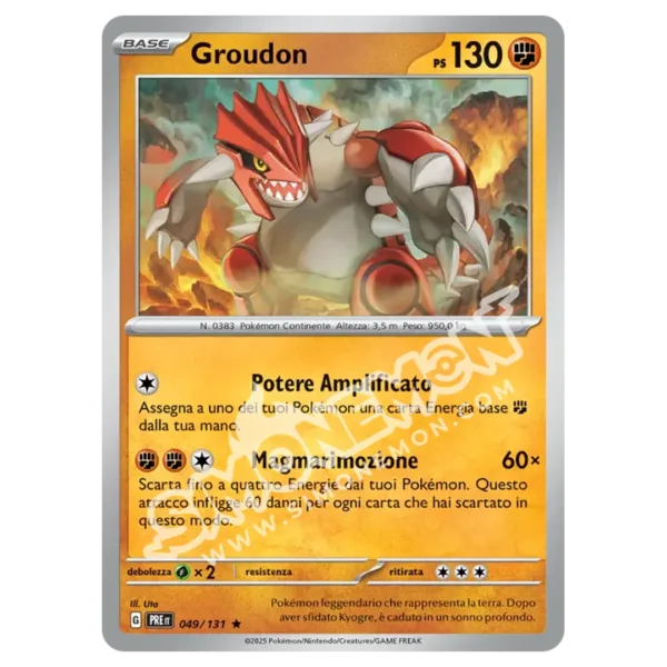 Groudon 049/131 Evoluzioni Prismatiche Foil (IT)
