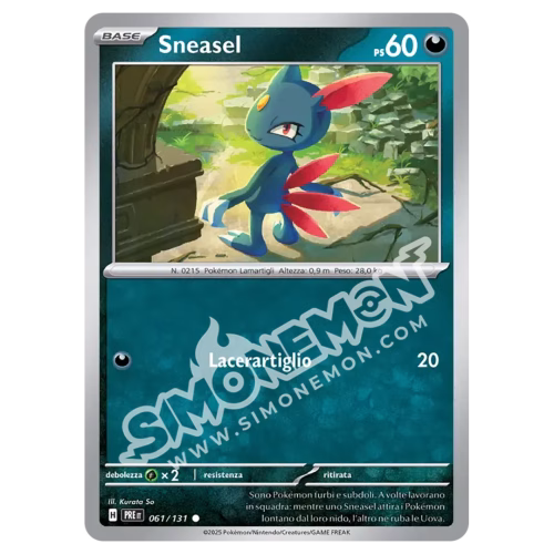 Sneasel 061/131 Evoluzioni Prismatiche (IT)