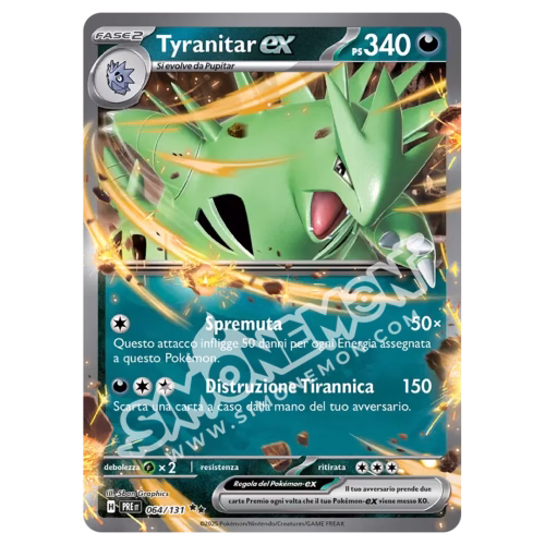 Tyranitar-ex 064/131 Evoluzioni Prismatiche (IT)