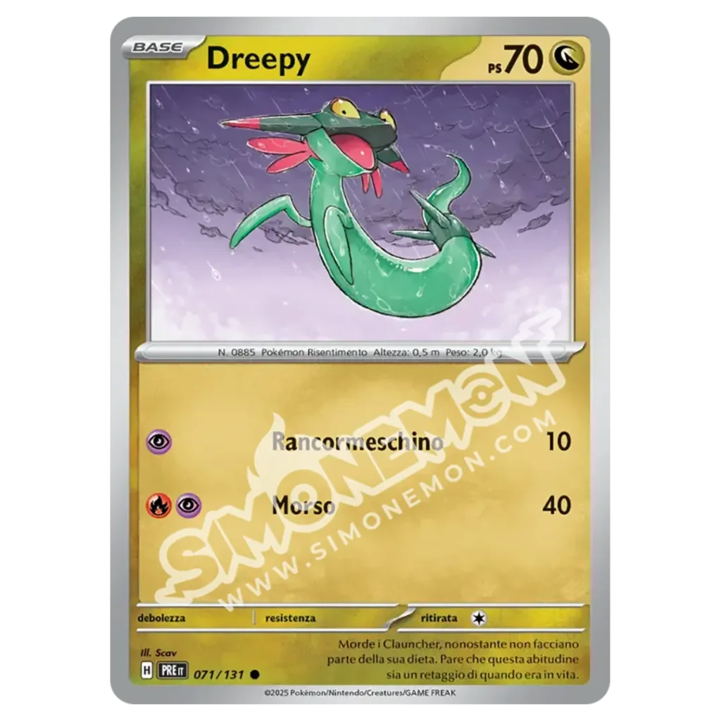 Dreepy 071/131 Evoluzioni Prismatiche Reverse (IT)