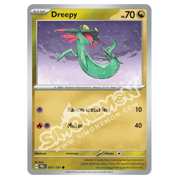 Dreepy 071/131 Evoluzioni Prismatiche Reverse (IT)