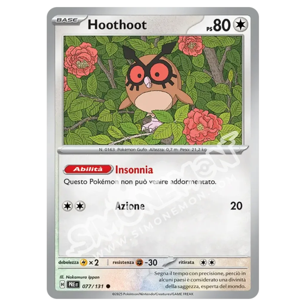 Hoothoot 077/131 Evoluzioni Prismatiche  (IT)