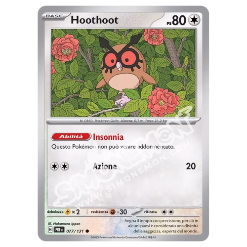 Hoothoot 077/131 Evoluzioni Prismatiche (IT)