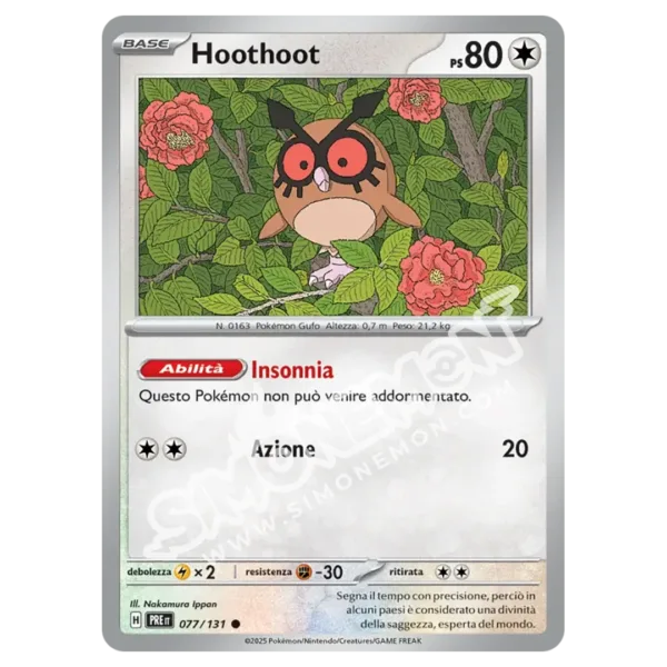 Hoothoot 077/131 Evoluzioni Prismatiche  (IT)