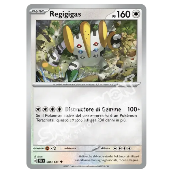 Regigigas 086/131 Evoluzioni Prismatiche  (IT)