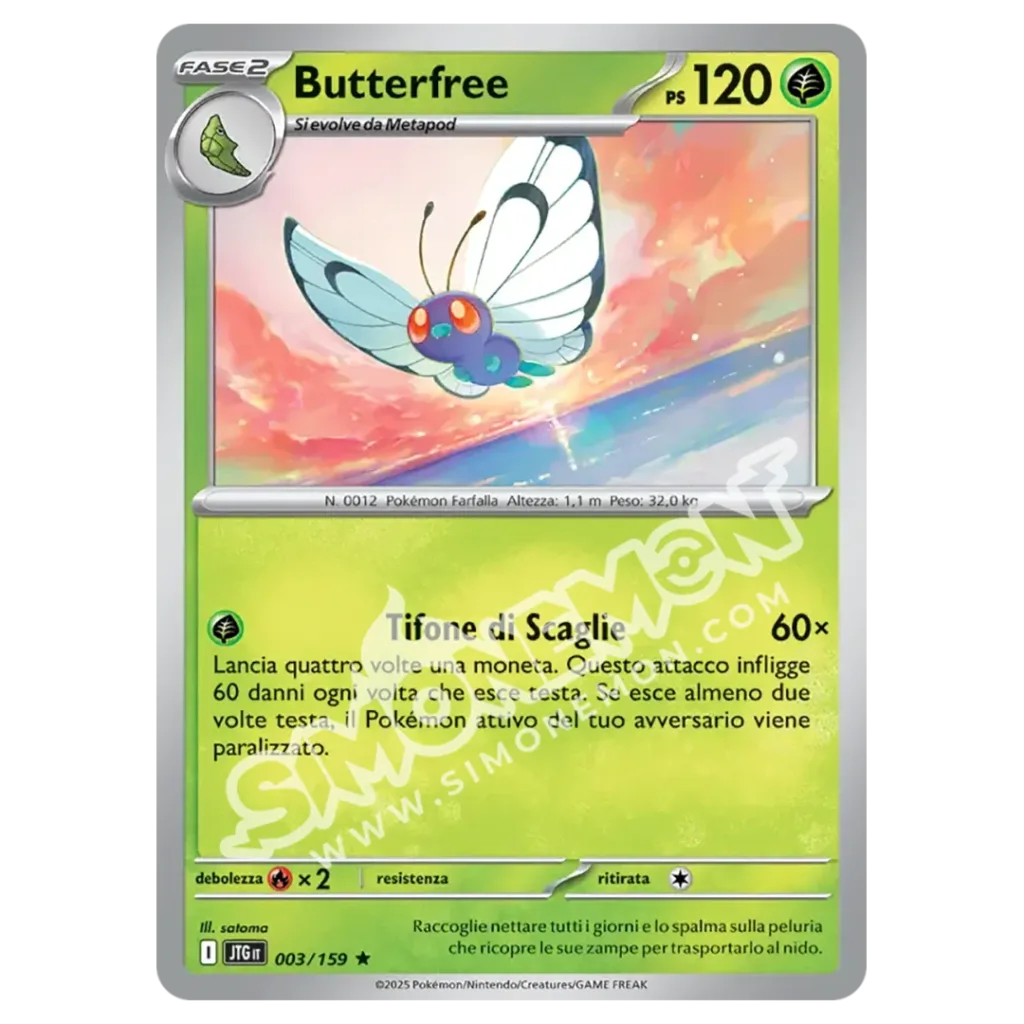 Butterfree 003/159 Avventure Insieme Foil (IT)