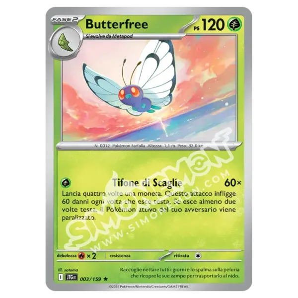 Butterfree 003/159 Avventure Insieme Foil (IT)