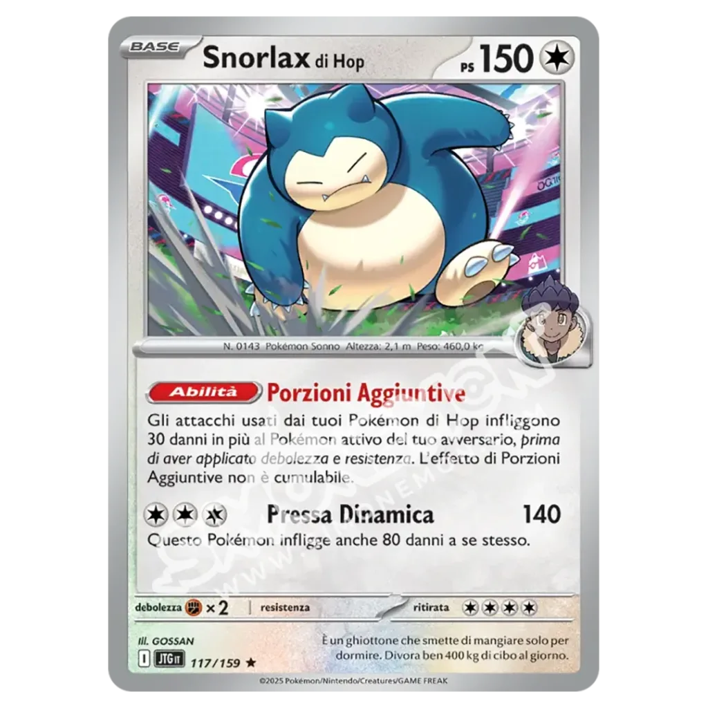 Snorlax di Hop 117/159 Avventure Insieme Foil (IT)