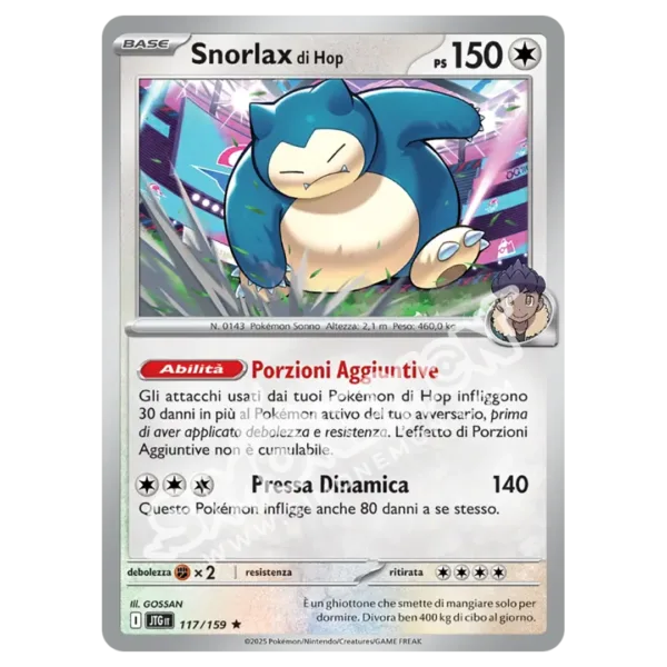 Snorlax di Hop 117/159 Avventure Insieme Foil (IT)