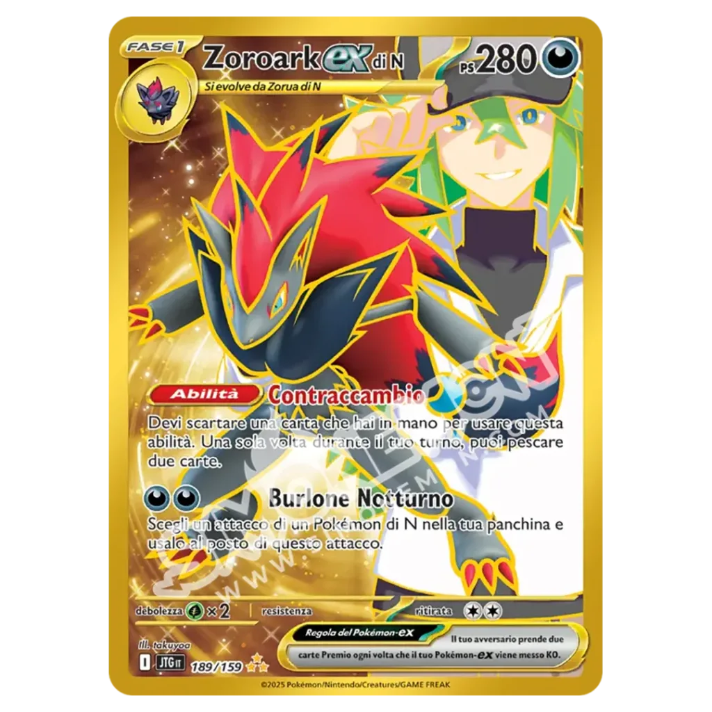 Zoroark-ex di N 189/159 Avventure Insieme (IT)