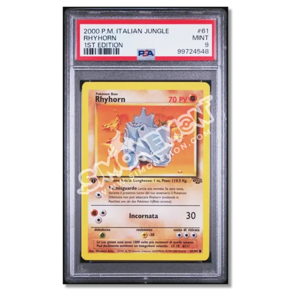 Rhyhorn 61/64 Jungle 1st Edition PSA 9 (IT)