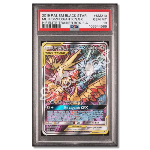 Moltres Zapdos Articuno GX 210 Destino Sfuggente PSA 10 (EN)