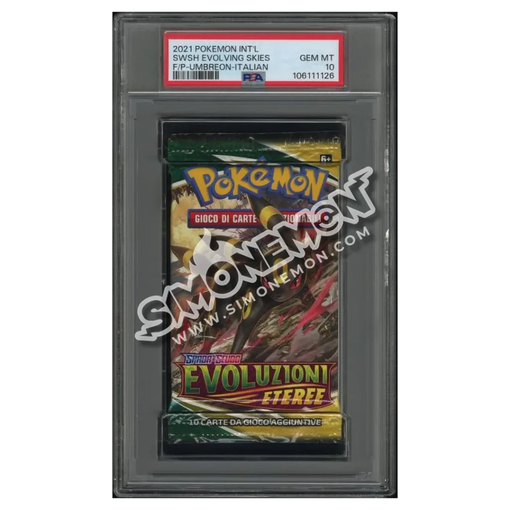 Pokémon Bustina Evoluzioni Eteree Spada e Scudo 2021 Umbreon PSA 10 (IT)