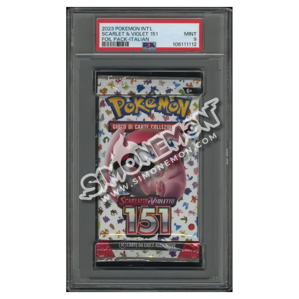 Pokémon Bustina 151 Scarlatto e Violetto 2023 Mew PSA 9 (IT)