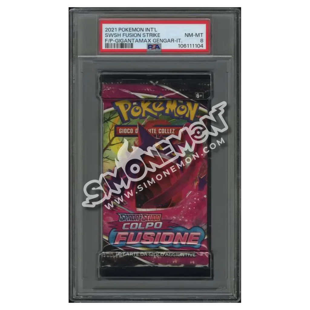 Pokémon Bustina Colpo Fusione Spada e Scudo 2021 Gengar PSA 8 (IT)