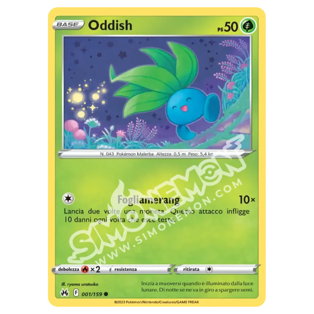 Oddish 001/159 Zenit Regale  (IT)
