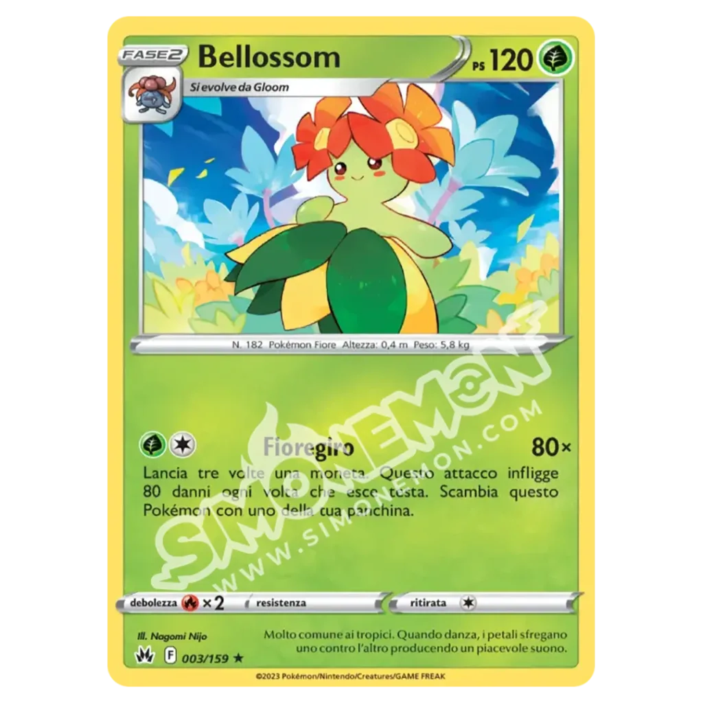 Bellossom 003/159 Zenit Regale Reverse (IT)