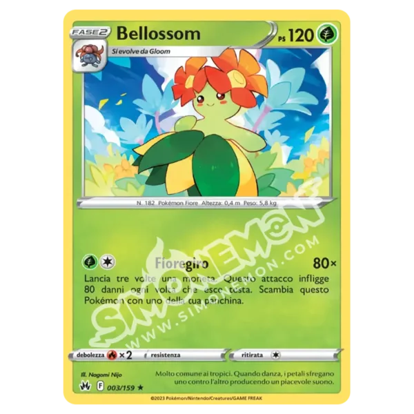 Bellossom 003/159 Zenit Regale Reverse (IT)