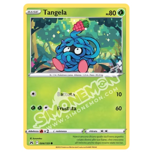 Tangela 004/159 Zenit Regale Reverse (IT)
