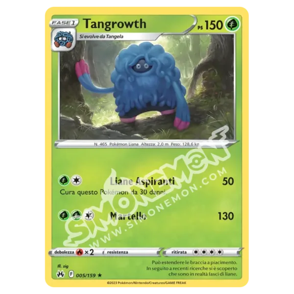 Tangrowth 005/159 Zenit Regale Reverse (IT)