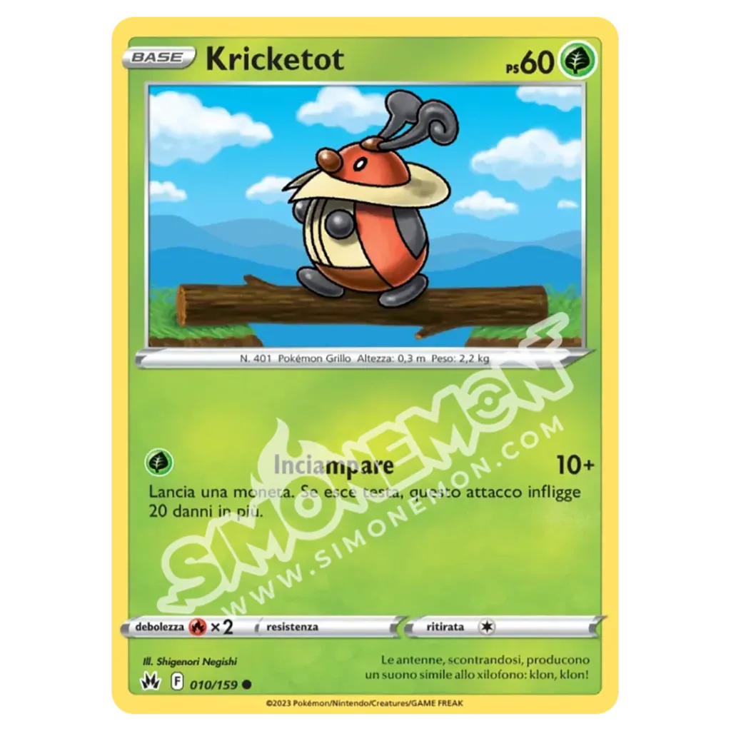 Kricketot 010/159 Zenit Regale Reverse (IT)