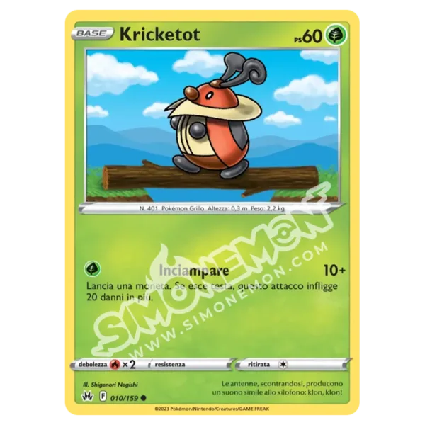 Kricketot 010/159 Zenit Regale Reverse (IT)