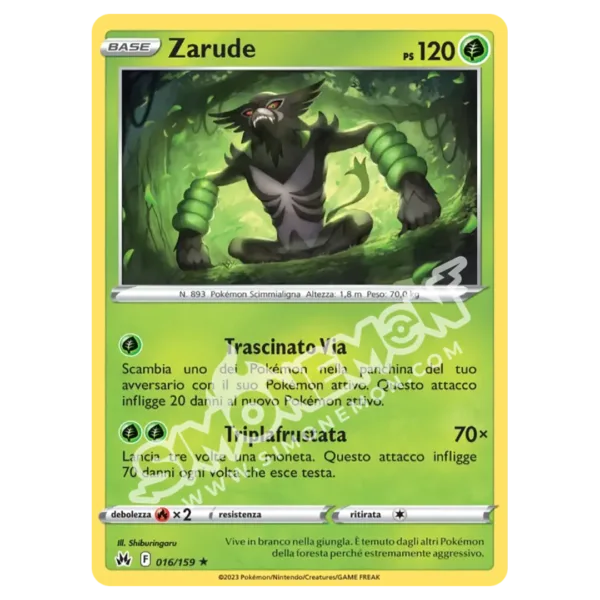 Zarude 016/159 Zenit Regale Foil (IT)