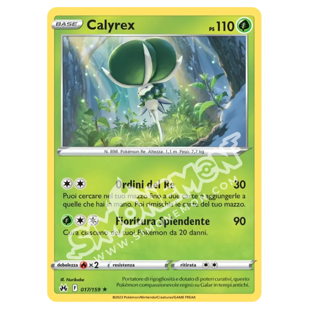 Calyrex 017/159 Zenit Regale Reverse (IT)