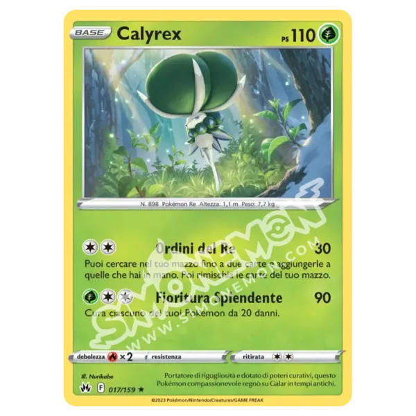 Calyrex 017/159 Zenit Regale Reverse (IT)