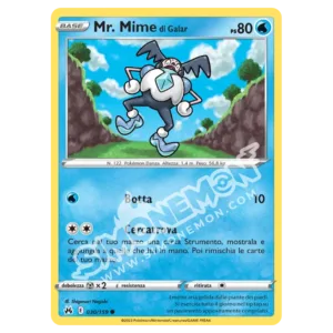 Mr. Mime di Galar 030/159 Zenit Regale Reverse (IT)