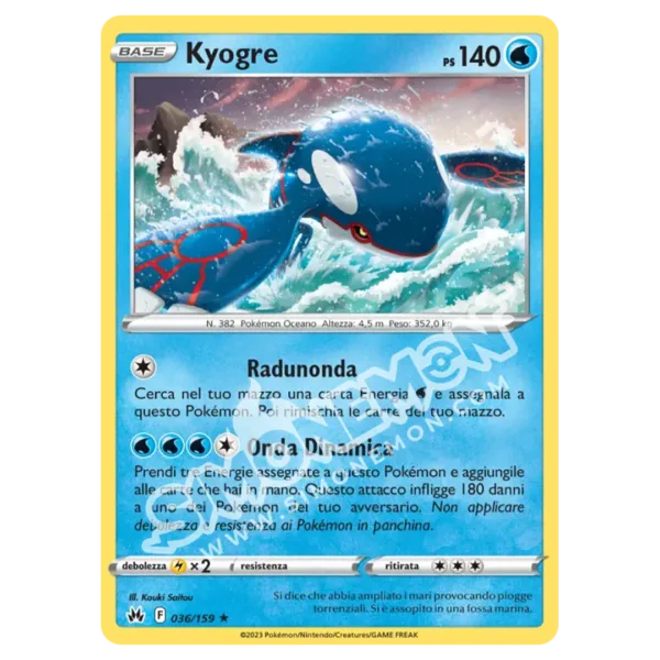 Kyogre 036/159 Zenit Regale Reverse (IT)