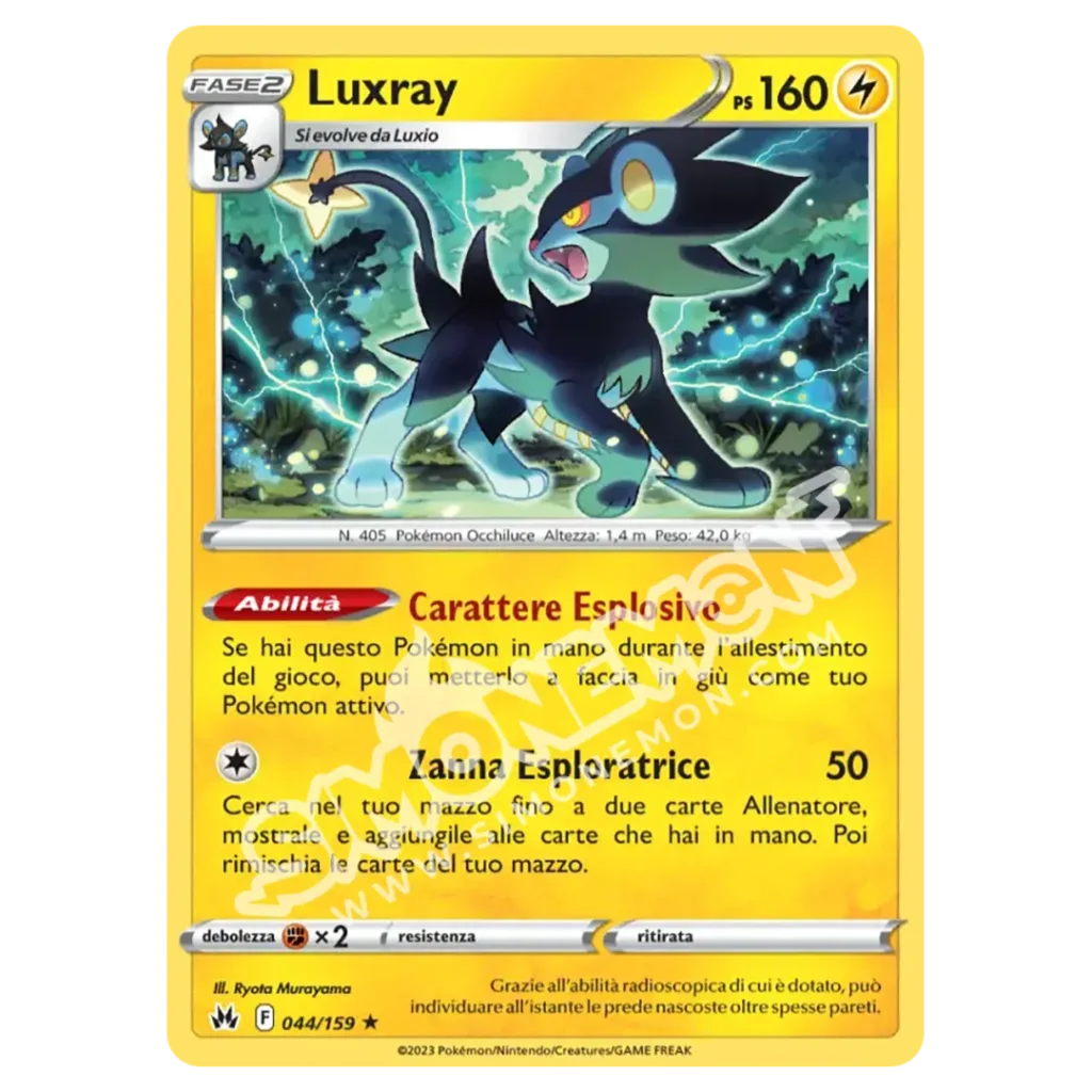 Luxray 044/159 Zenit Regale Reverse (IT)