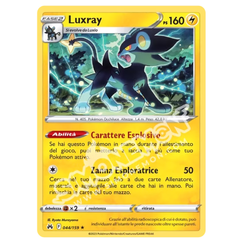Luxray 044/159 Zenit Regale Reverse (IT)