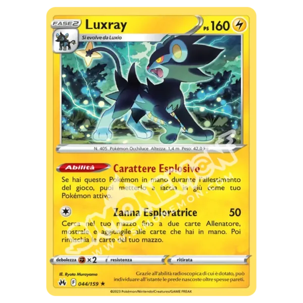 Luxray 044/159 Zenit Regale Reverse (IT)
