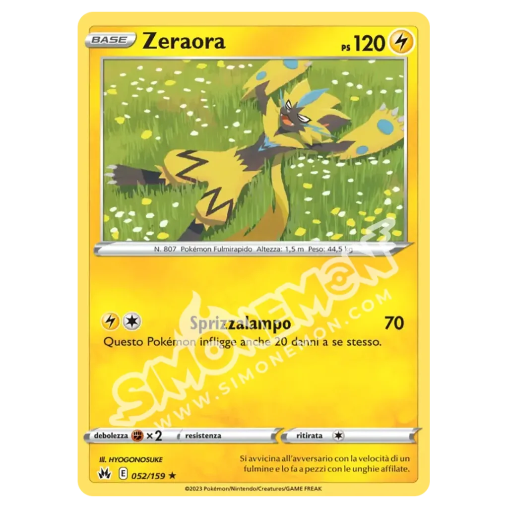 Zeraora 052/159 Zenit Regale Reverse (IT)