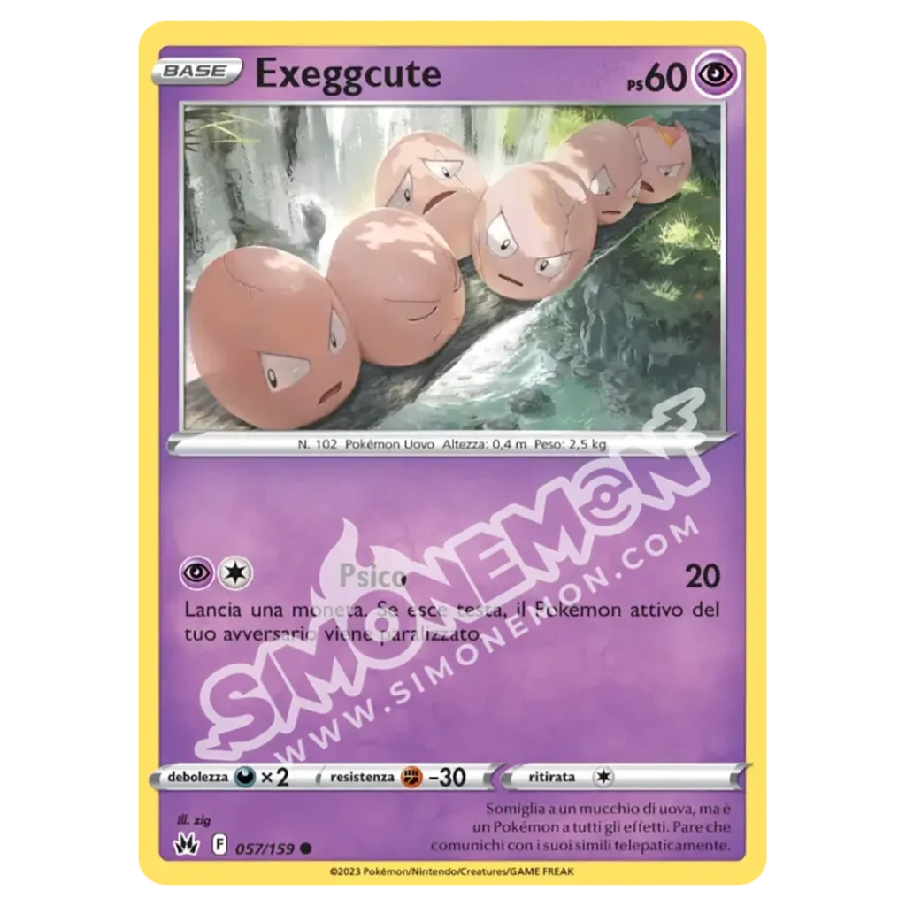 Exeggcute 057/159 Zenit Regale Reverse (IT)