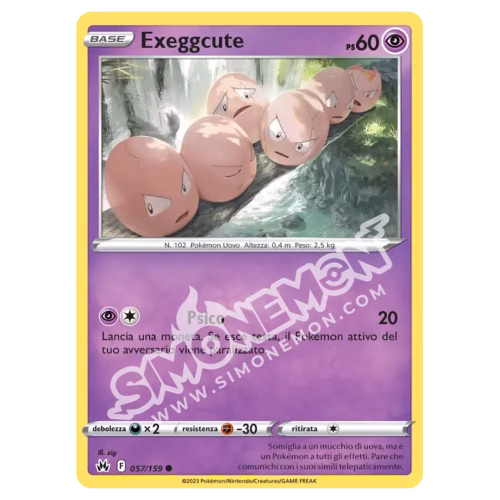 Exeggcute 057/159 Zenit Regale Reverse (IT)