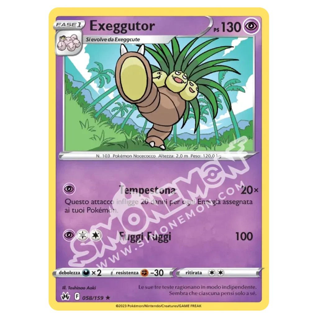 Exeggutor 058/159 Zenit Regale  (IT)