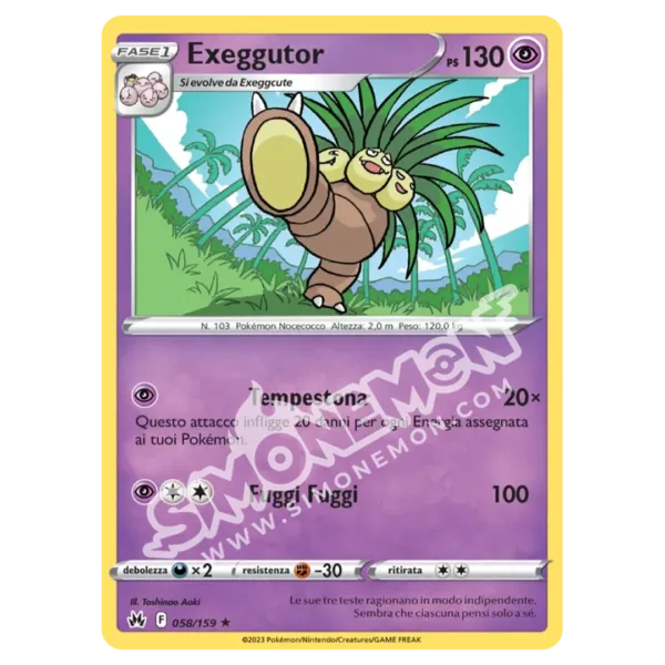 Exeggutor 058/159 Zenit Regale  (IT)