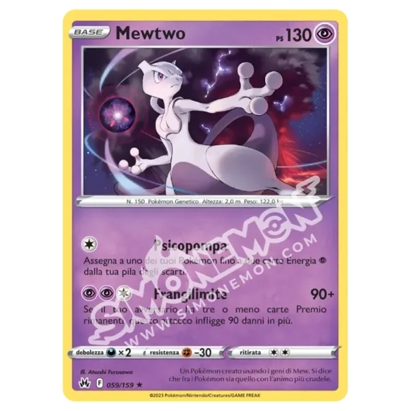 Mewtwo 059/159 Zenit Regale Reverse (IT)