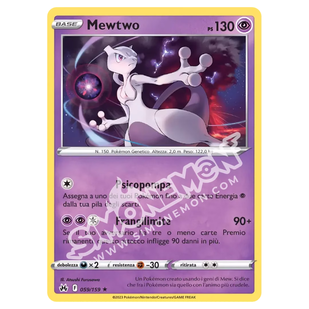Mewtwo 059/159 Zenit Regale Reverse (IT)