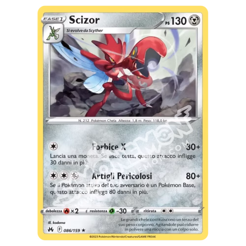 Scizor 086/159 Zenit Regale Reverse (IT)
