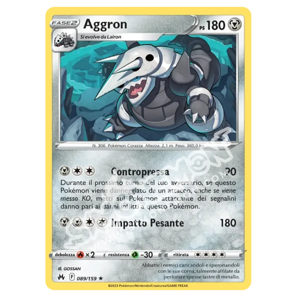 Aggron 089/159 Zenit Regale Foil (IT)