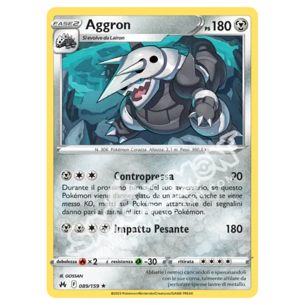 Aggron 089/159 Zenit Regale Foil (IT)