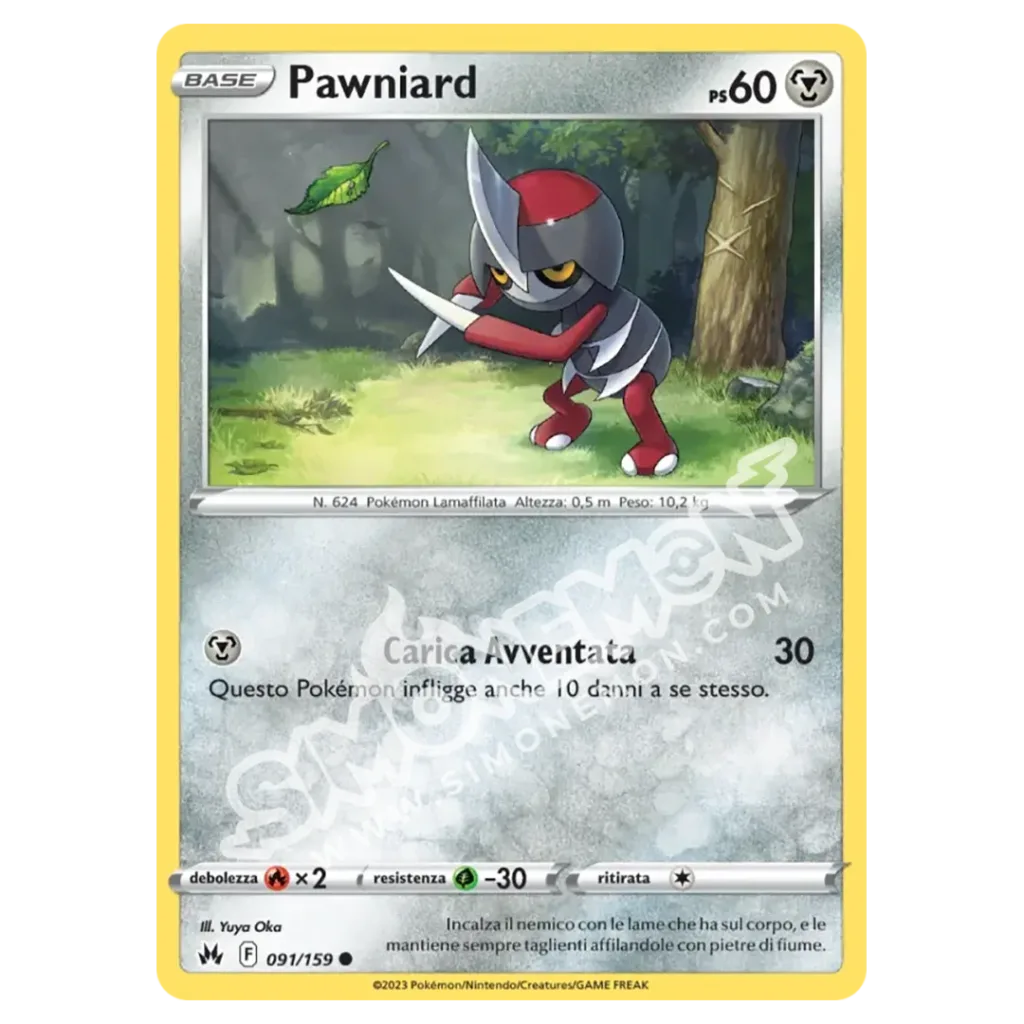 Pawniard 091/159 Zenit Regale Reverse (IT)